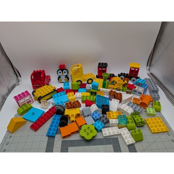 Lego Duplo Blocks Trains Vehicles Specialty Lot - Picture 1 of 10